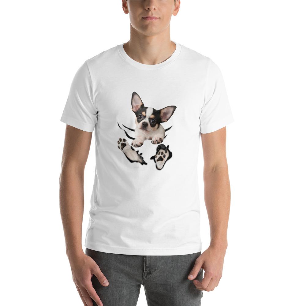 Chihuahua pattern pocket Unisex T-Shirt
