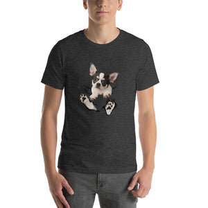 Chihuahua pattern pocket Unisex T-Shirt
