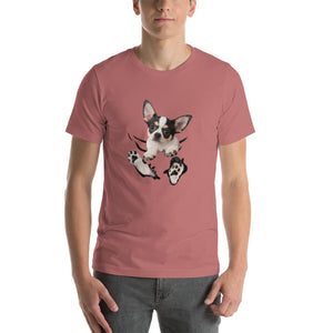 Chihuahua pattern pocket Unisex T-Shirt