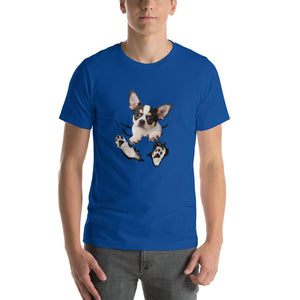 Chihuahua pattern pocket Unisex T-Shirt